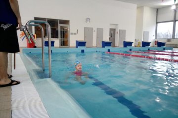 První plavání