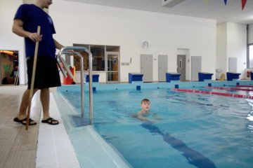 První plavání