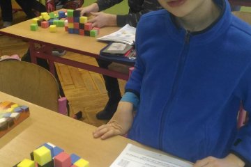 Matematika - stavba z kostek
