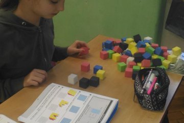 Matematika - stavba z kostek