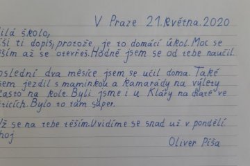 Olivera dopis škole