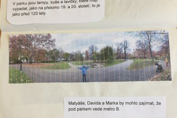 Projekt Karlín  - Kaizlovy sady, kaplička sv. Václava - Theo