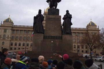 Připomínáme si čin Jana Palacha - Václavské náměstí 17. 1.