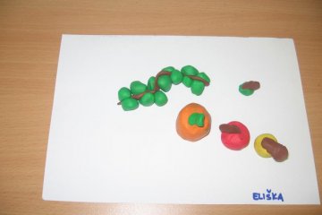 Podzimní ovoce - modelujeme a malujeme