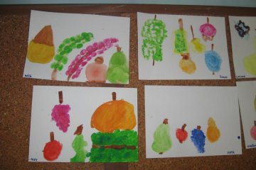 Podzimní ovoce - modelujeme a malujeme