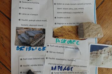 Skupinová práce - Horniny a nerosty