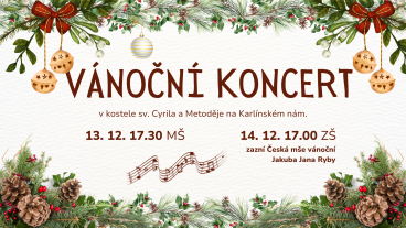 Vánoční koncert: letos s „Rybovkou“!