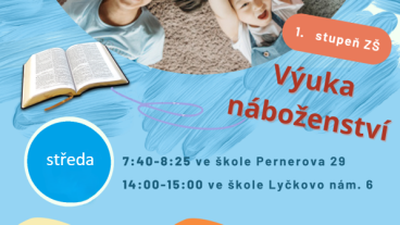 Výuka náboženství na 1. stupni ve školním roce 2025/26