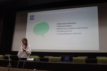 Lyčkament na konferenci školních parlamentů