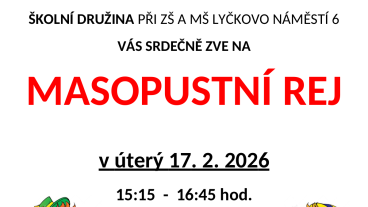 Masopustní rej ŠD (17. 2.)