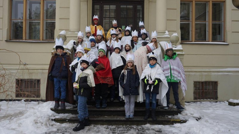 Tři králové opět navštívili i školu