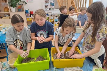 Jak jsme vyráběli ve 3.R kašírované misky