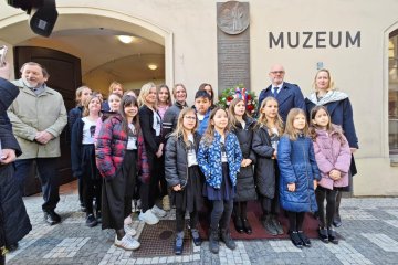 Školní pěvecký sbor Piánko zazpíval v Muzeu J. A. Komenského